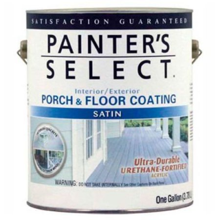 GENERAL PAINT Painter's Select Urethane Fortified Satin Porch & Floor Coating, Medium Gray, Gallon - 106654 106654